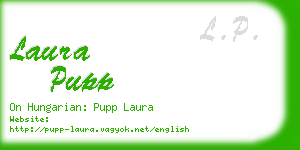 laura pupp business card